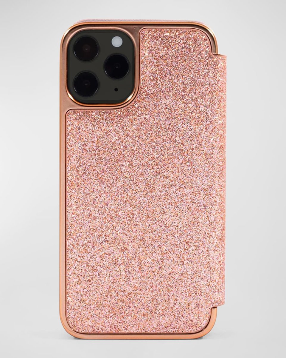Glitter Mirror Folio iPhone 14 Pro Case